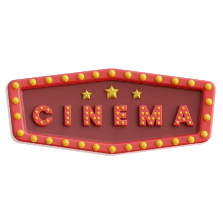 Tablero de cine  3D Icon