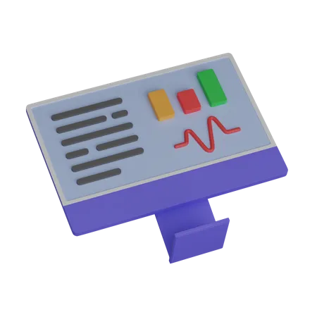 Tablero de la computadora  3D Icon