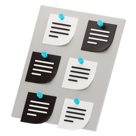 Tablero de corcho  3D Icon