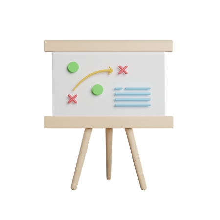 Tablero de estrategia  3D Icon