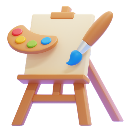 Tablero de pintura  3D Icon