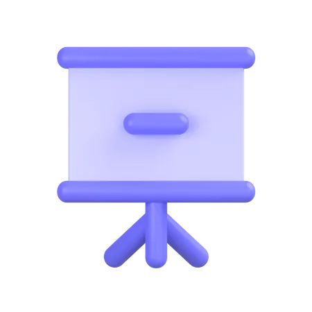 Tablero de presentación  3D Icon