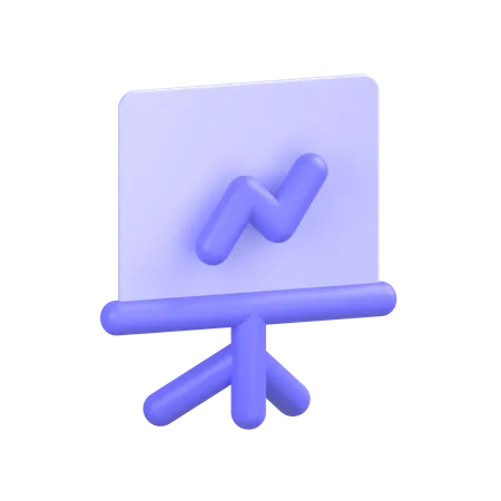 Tablero de presentación  3D Icon