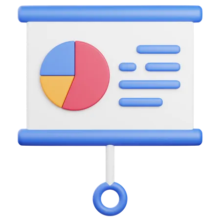 Tablero de presentación  3D Icon