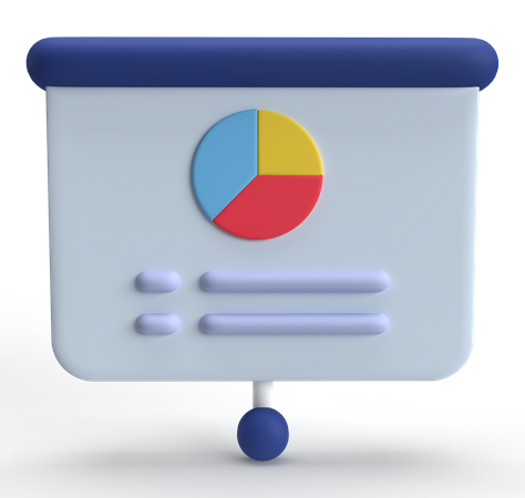 Tablero de presentación  3D Icon