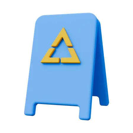 Tablero de trafico  3D Icon