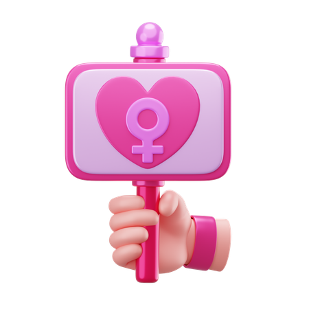 Junta del Día de la Mujer  3D Icon