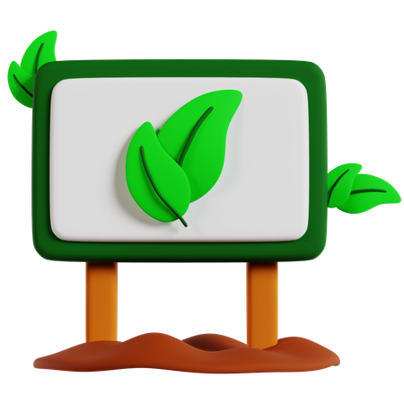 Tablero ecológico  3D Icon