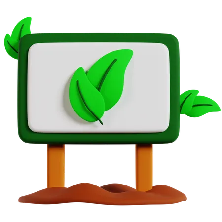 Tablero ecológico  3D Icon