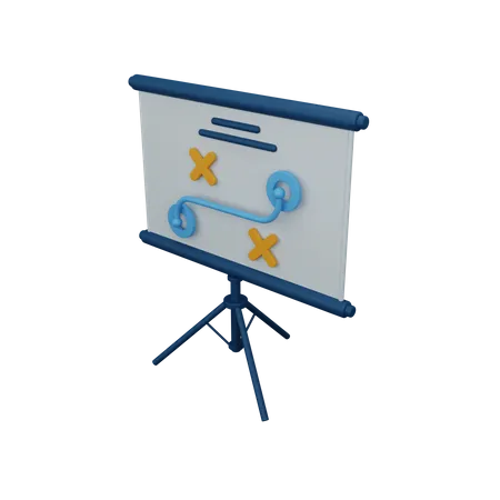 Tablero de estrategia  3D Icon