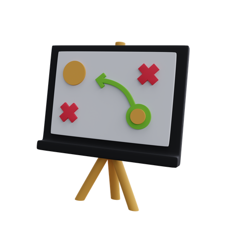 Tablero de estrategia  3D Icon