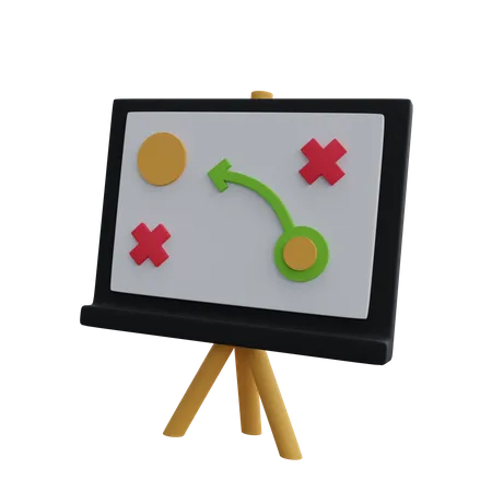 Tablero de estrategia  3D Icon