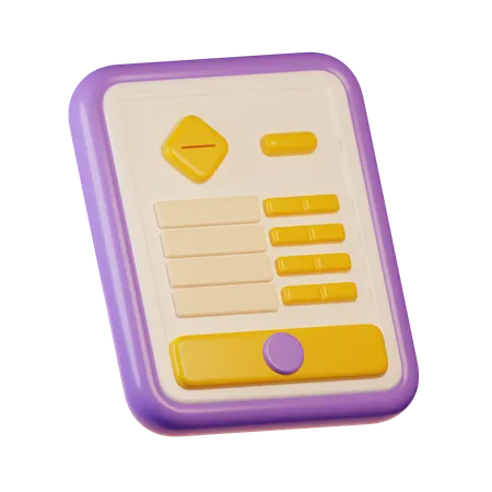 Tablet  3D Icon