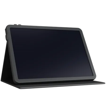 3 D Rendering Tablet With Stand Isolated 3D Icon