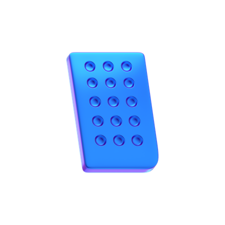 Tablet Abstract Shape  3D Icon