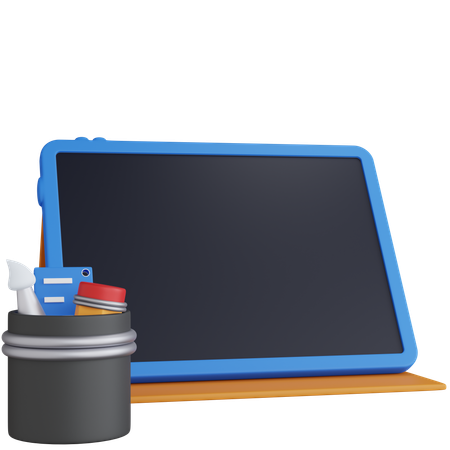 Tablet And Pencil Holder  3D Icon