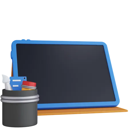 Tablet And Pencil Holder  3D Icon