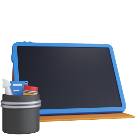 Tablet And Pencil Holder  3D Icon