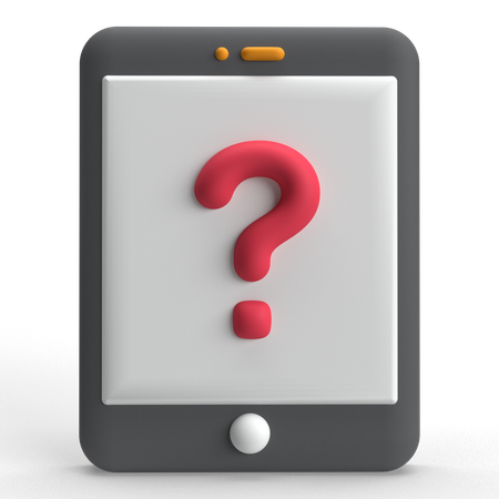 Tablet FAQ  3D Icon