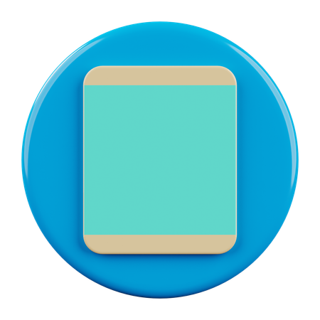 Tablet móvel  3D Icon