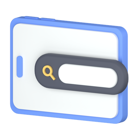Tablet search  3D Icon