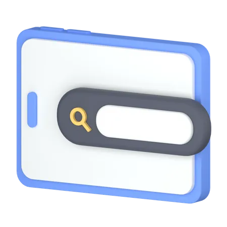 Tablet search  3D Icon