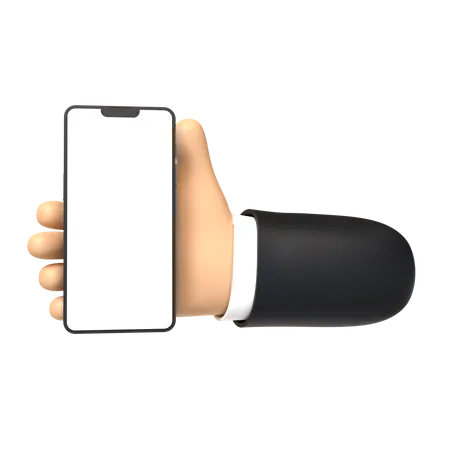 Tablet Touch Hand Gesture  3D Illustration