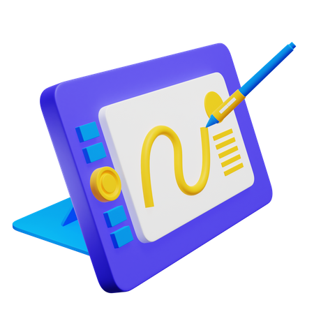 Tableta de dibujo  3D Icon