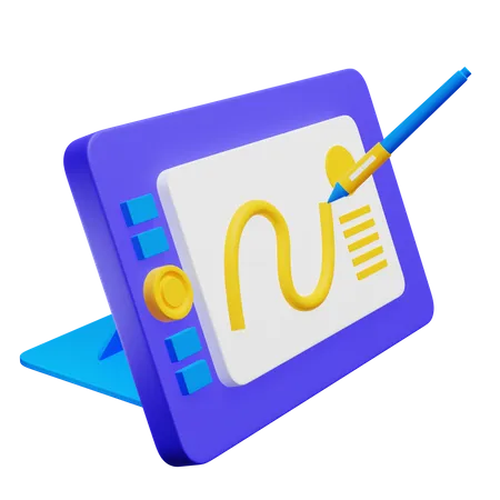 Tableta de dibujo  3D Icon