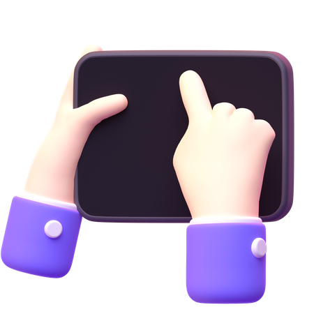 Tableta de mano  3D Icon