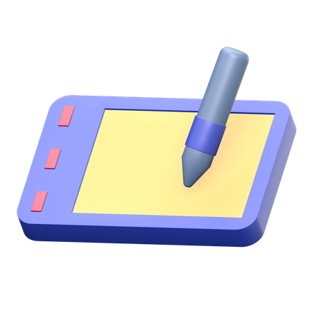 Tableta digitalizadora  3D Illustration