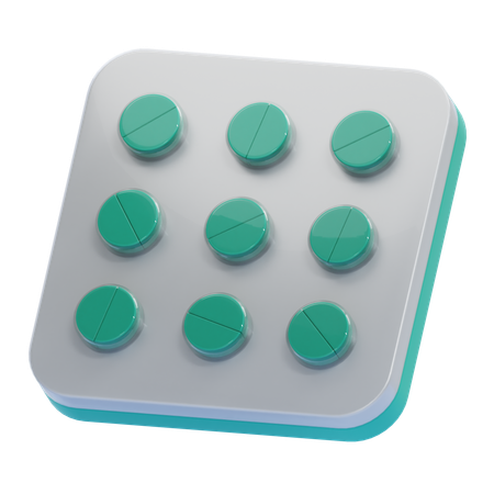 Tabletas  3D Icon