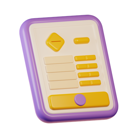 Tablette  3D Icon