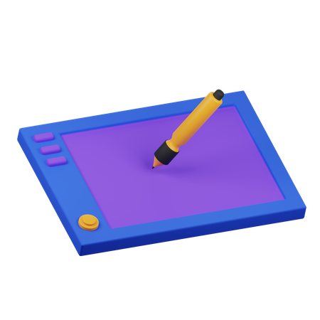 Tablette à dessin  3D Icon