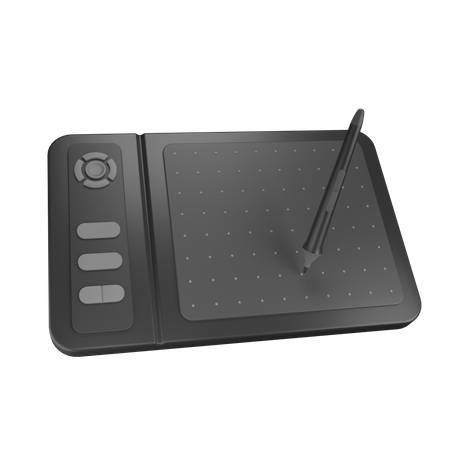 Tablette à dessin numérique  3D Illustration
