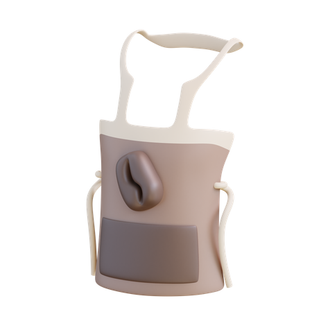 Tablier de café  3D Icon