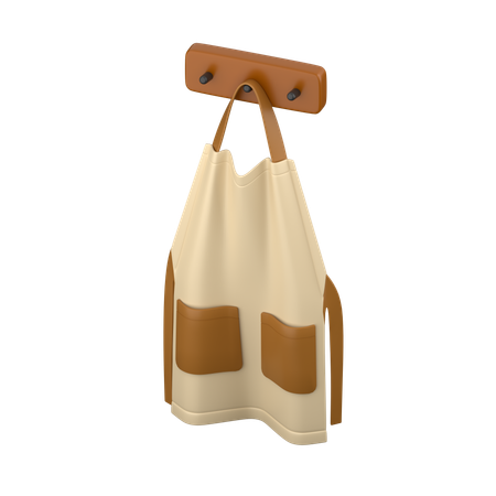 Tablier de barista  3D Icon
