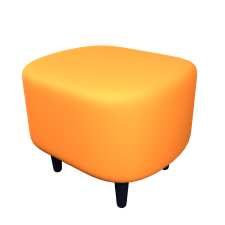 Chaise tabouret  3D Icon