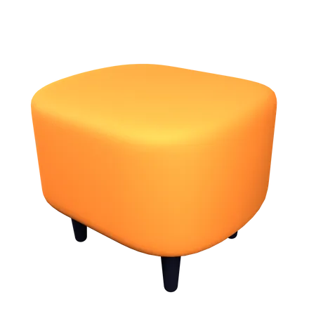 Chaise tabouret  3D Icon