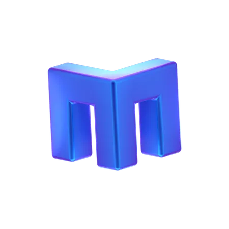 Forme abstraite de cube de tabouret  3D Icon