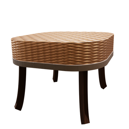 Tabouret en cuir  3D Icon