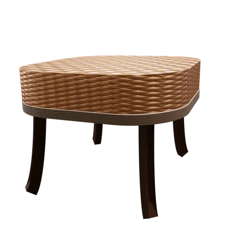 Tabouret en cuir  3D Icon