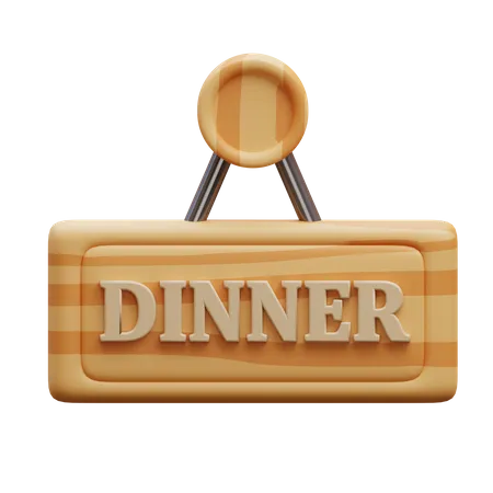 Tábua de jantar  3D Icon