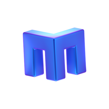 Taburete cubo forma abstracta  3D Icon