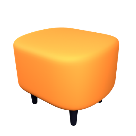 Silla taburete  3D Icon