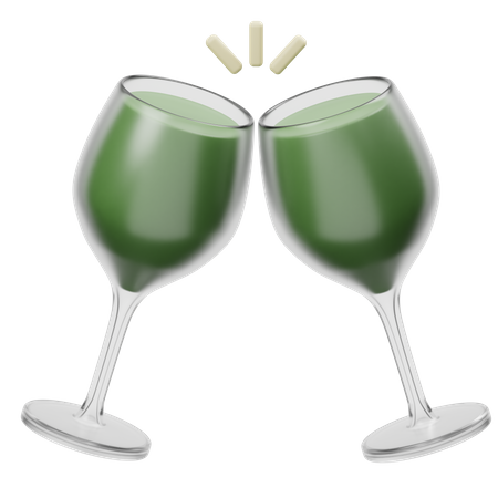 Taça de champanhe  3D Icon