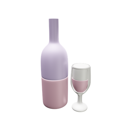 Copo de vinho  3D Icon