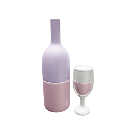 Copo de vinho  3D Icon