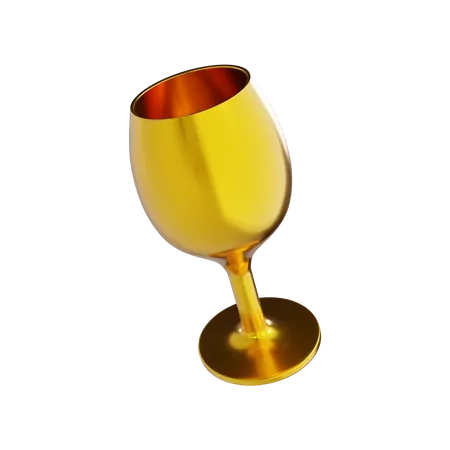 Copo de vinho  3D Illustration