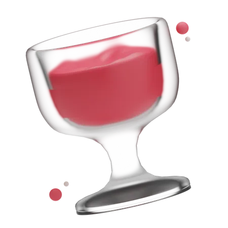 Copo de vinho  3D Icon